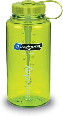 Nalgene Tritan Wide Mouth BPA-Free Water Bottle, Blue w/Black Cap, 32-Ounces in Saudi Arabia