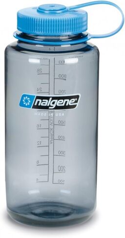 Nalgene Tritan Wide Mouth BPA-Free Water Bottle, Blue w/Black Cap, 32-Ounces in Saudi Arabia