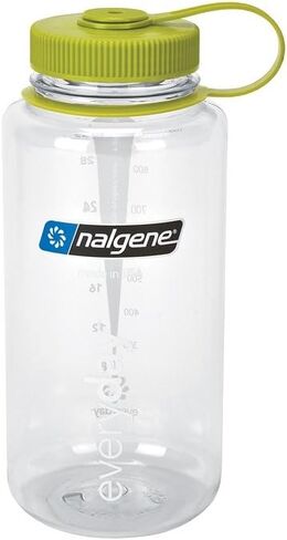 Nalgene Tritan Wide Mouth BPA-Free Water Bottle, Blue w/Black Cap, 32-Ounces in Saudi Arabia