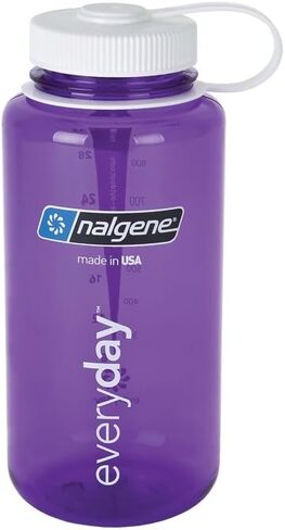 Nalgene Tritan Wide Mouth BPA-Free Water Bottle, Blue w/Black Cap, 32-Ounces in Saudi Arabia