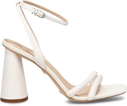 Sam Edelman Women's Kia Heeled Sandal, Bright White, 6.5 in Saudi Arabia