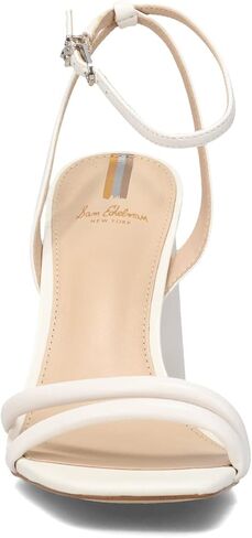 Sam Edelman Women's Kia Heeled Sandal, Bright White, 6.5 in Saudi Arabia