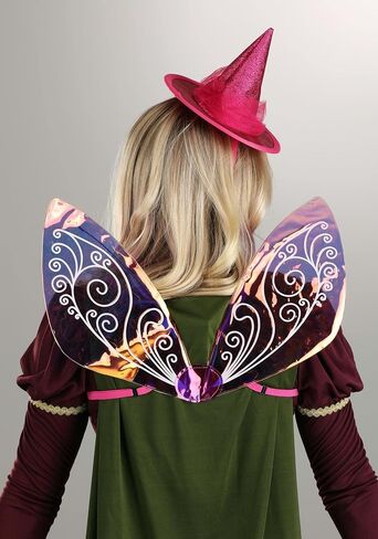 Disney Flora the Fairy Headband & Wings Kit - Glittery Hat with Iridescent Vinyl Wings, Officially Licensed in Saudi Arabia
