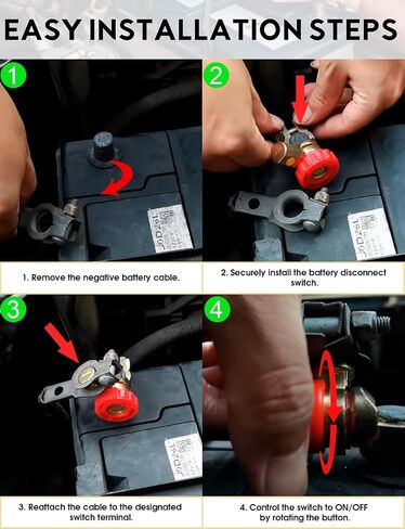 Top Post Post Batchonnect Disconnect Switch 12V 24V ، مفتاح قطع البطارية للسيارة Marine RV Boat More -ATV ، مركبة دراجة نارية ATV ، مفاتيح قتل البطاريات (سلبية ، رأسية) in Saudi Arabia