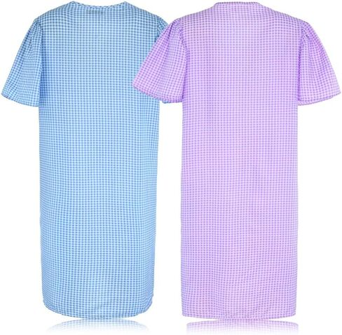 JEFFRICO House Dresses for Women with Pockets - Lightweight Breathable Short Sleeve Housecoat in Kuwait
