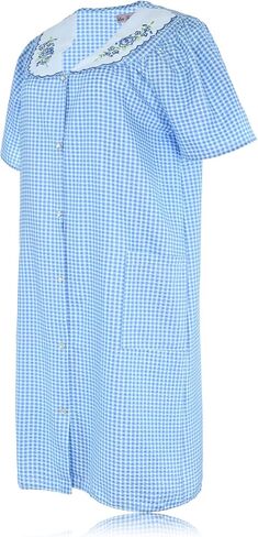 JEFFRICO House Dresses for Women with Pockets - Lightweight Breathable Short Sleeve Housecoat in Kuwait