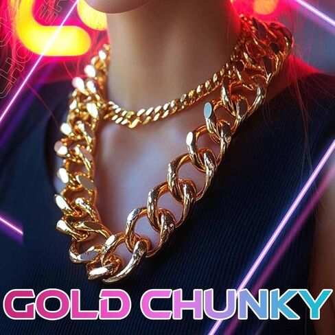 CLOACE Chunky Choker Necklace Gold Cuban Link Necklaces Chain Fashion Jewelry for Women in Saudi Arabia