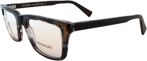 SocialEyes Abram Italian Fashion Handmade Square Acetate Eyeglasses, Non-Prescription/Rx-able Glasses Frame for Men Women in Saudi Arabia
