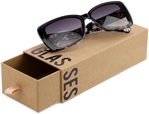 Black Marble Pattern Frame, Gradient Gray Lenses Sunglasses. in Saudi Arabia