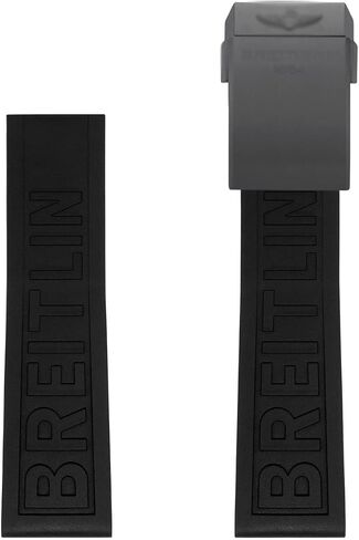 بالنسبة إلى Breitling Watchbands 22mm 24mm Rubber Watchband لـ Avenger Navitimer World Rubber Rubber Rubber Prote Black Diver Pro Rubber Strap مع مشبك in Kuwait