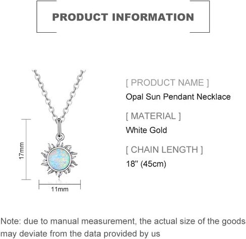 14K Gold & Opal Sun Pendant Necklace for Women, Elegant Sunflower Design, Stylish Opal Choker, Ideal Jewelry Gift for Her in Kuwait