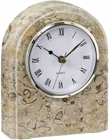 Khanimports Coral Stone Clock ، هدية مرجانية تقليدية لمدة 35 سنة زفاف in Saudi Arabia