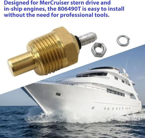 Premium 806490T Engine Temp Sensor for MerCruiser Stern Drives and Inboard Engines Replace 18-5897 385387 97257A1 806490T in Saudi Arabia