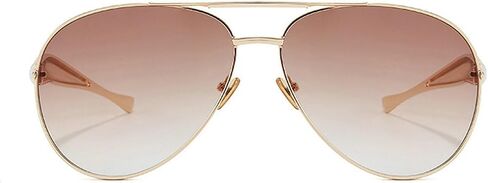 laureles Fashion Oversized Pilot Sunglasses Women Gold Champagne Lenses Metal Frame Eyewear Shades Female in Kuwait
