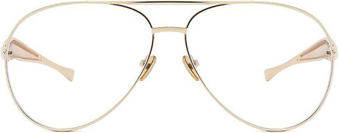 laureles Fashion Oversized Pilot Sunglasses Women Gold Champagne Lenses Metal Frame Eyewear Shades Female in Kuwait