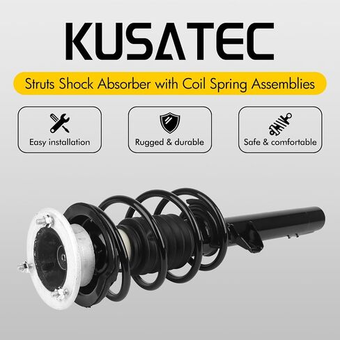 KUSATEC Front Pair Complete Struts Shock Absorber fit for 2006-2013 BMW 128i 135i 135is 325i 328i 330i 335d 335i 335is, 11374 11373 Struts with Coil Spring Assemblies in Saudi Arabia