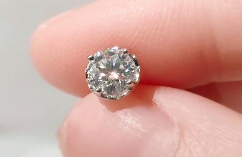 Modern California Martini Back 2Ct (1CT each) GRA Certified Brilliant Moissanite Earrings for Women - 18K Gold Plated Sterling Silver Earrings Studs in Saudi Arabia