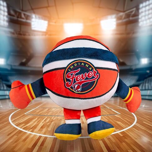 Bleacher Creatures Indian Fever مقاس 8 بوصات كوريشا كرة السلة جالسة من القطيفة - قطيفة ناعمة مستوحاة من تشيبي WNBA in Saudi Arabia