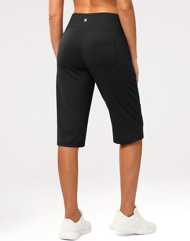 G Gradual Women's Bermuda Long Shorts 14" Knee Length Capris with Pockets High Waisted Athletic Casual Shorts for Women in Saudi Arabia