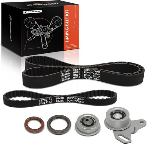 A-Premium Engine Timing Belt Kit Compatible with Dodge 2000 GTX 1989-1990 & Eagle 2000 GTX 1991-1992 & Mitsubishi Galant 1989-1992 - SOHC 2.0L in Saudi Arabia