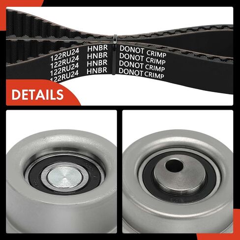 A-Premium Engine Timing Belt Kit Compatible with Dodge 2000 GTX 1989-1990 & Eagle 2000 GTX 1991-1992 & Mitsubishi Galant 1989-1992 - SOHC 2.0L in Saudi Arabia