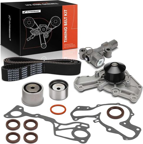 مجموعة حزام توقيت محرك A-premium مع مضخة المياه متوافقة مع سيارات Dodge & Mitsubishi-Stealth 1991-1996 ، 3000GT 1991-1999 ، Diamante 1992-1995-DOHC 3.0L in Saudi Arabia