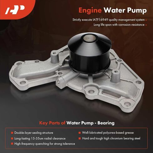 مجموعة حزام توقيت محرك A-premium مع مضخة المياه متوافقة مع سيارات Dodge & Mitsubishi-Stealth 1991-1996 ، 3000GT 1991-1999 ، Diamante 1992-1995-DOHC 3.0L in Saudi Arabia