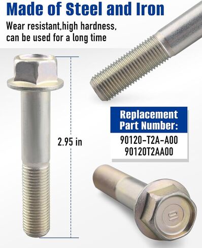 90120-T2A-A00 STRUTENT STRUT FLANGE MOUNT BOLT BORT BOLT ، M12X64 ، مناسب لـ Honda Accord CR-V CRV Passport Ridgeline Pilot for Acura RDX MDX TLX in Saudi Arabia