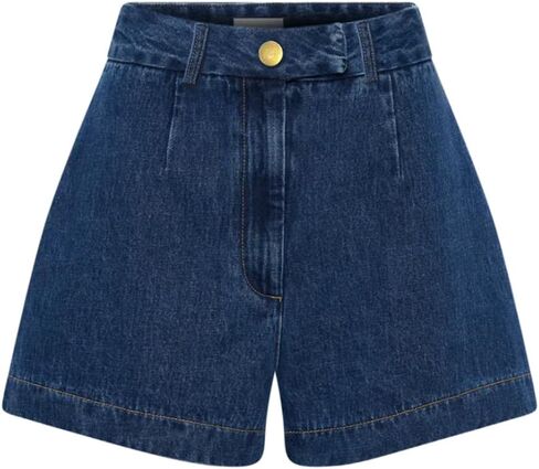 Women's Denim 2 Piece Set Casual Business Sleeveless Jean Blazer Vest Tops and Shorts Outfit Tracksuits in Kuwait