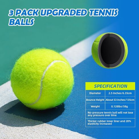Kids Tennis Rackets 2 Pack with Tennis Trainer Rebound Balls, Size 19" & 21" Tennis Training Equipment for Parent-child activities, Portable Beginners junior Youth Tennis Practice Kit for Boy Girl in Saudi Arabia