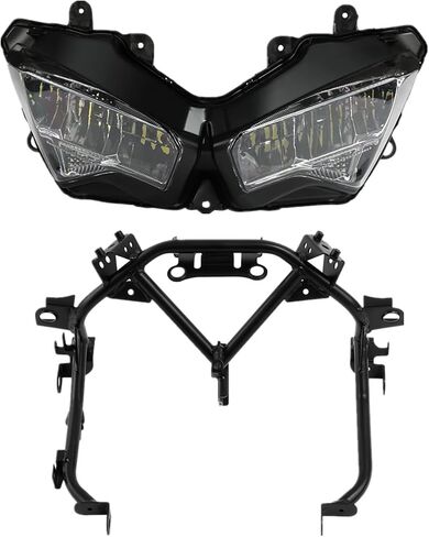 Green-L LED Headlight Assembly Front Head Light Lamp and Fairing Stay Bracket Fit for Kawasaki Ninja 650 2020-2025 in Kuwait