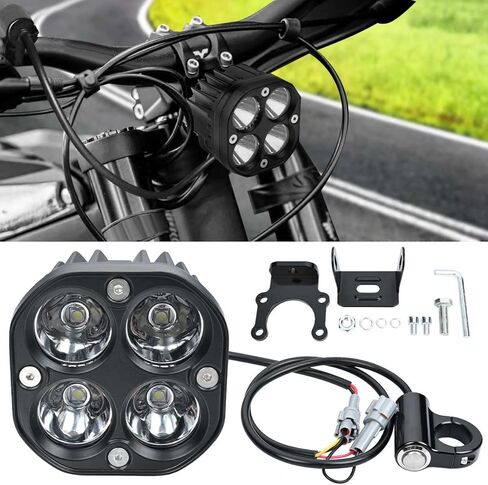 مصباح الأمامي الأمامي المصباح الأمامي للدراجة الأمامية ، قابس N Play Light Bar مع التبديل لـ Sur Ron Light Bee X S Segway X160 X260 Dirt Bike (مصباح بيضاوي) in Saudi Arabia