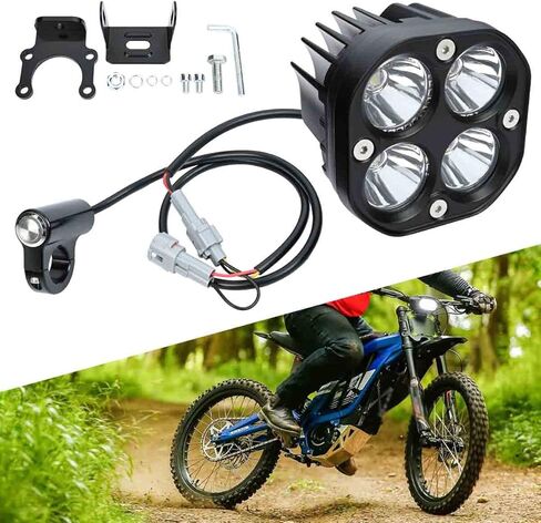 مصباح الأمامي الأمامي المصباح الأمامي للدراجة الأمامية ، قابس N Play Light Bar مع التبديل لـ Sur Ron Light Bee X S Segway X160 X260 Dirt Bike (مصباح بيضاوي) in Saudi Arabia