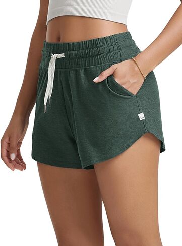 ODODOS Women's Performance Shorts Ultra Soft odSTRATUM Tech Mid Rise Relaxed Shorts with Pocket 3" Inseam Moisture Wicking in Saudi Arabia