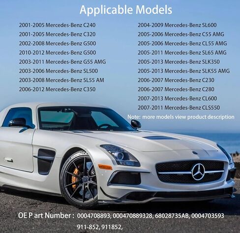 Vapor Canister Purge Valve Compatible with Mercedes-Benz C230, C240, C280, C300, C43Amg, C63Amg, S63Amg, S65Amg, SL500, SL600 1992-2015, Replaces 0004708893 911-852 in Kuwait