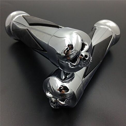 XKMT-1 "25 مم قبضة Diamon Skull متوافقة مع H-D Sportster Dyna Softail Bobber Chopper 1970-2012 1" [B00YWBQQSS] in Kuwait