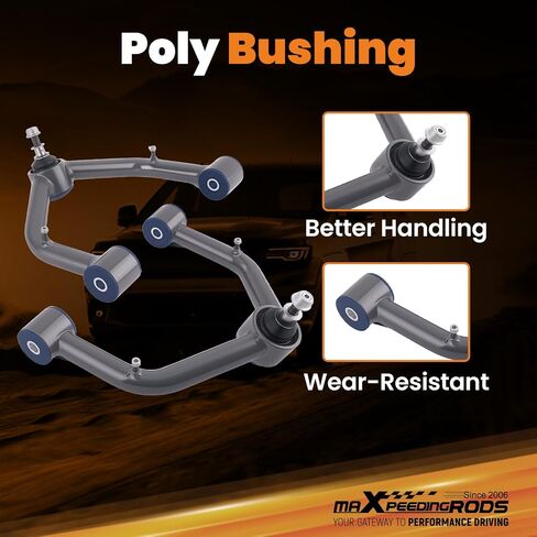 ذراع التحكم العلوي للرفع 2-4 بوصة من maxpeedingrods لسيارة Chevy Silverado/GMC Sierra 1500 1999-2006 Avalanche/Suburban لسيارة Cadillac Escalade ESV/EXT، رمادي in Saudi Arabia