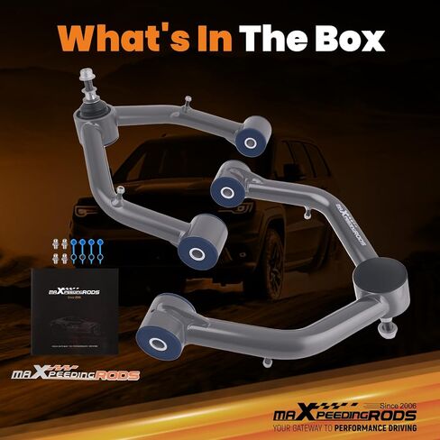 ذراع التحكم العلوي للرفع 2-4 بوصة من maxpeedingrods لسيارة Chevy Silverado/GMC Sierra 1500 1999-2006 Avalanche/Suburban لسيارة Cadillac Escalade ESV/EXT، رمادي in Saudi Arabia