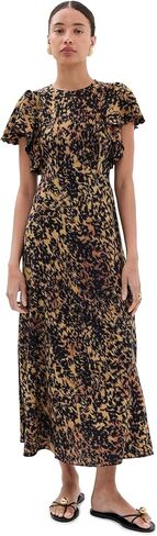 Ulla Johnson Women's Blithe Flutter Sleeve Midi Dress in Saudi Arabia