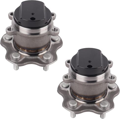 Autoround Pair 512534 Rear Wheel Bearing Hub Assembly Compatible with Nissan Rogue 2014-2020, Rogue Sport 2017-2022 FWD Only, 5 Lugs w/ABS in Saudi Arabia