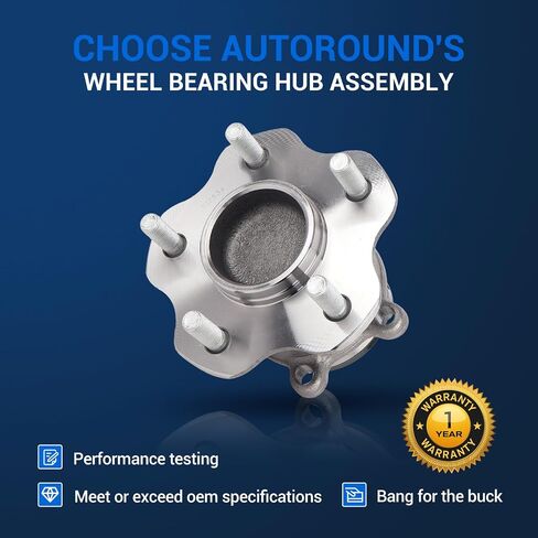 Autoround Pair 512534 Rear Wheel Bearing Hub Assembly Compatible with Nissan Rogue 2014-2020, Rogue Sport 2017-2022 FWD Only, 5 Lugs w/ABS in Saudi Arabia