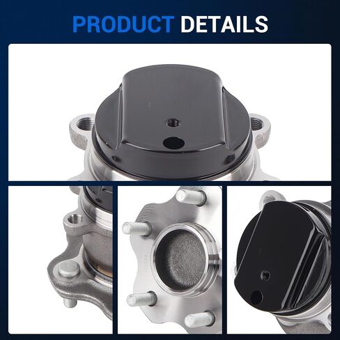 Autoround Pair 512534 Rear Wheel Bearing Hub Assembly Compatible with Nissan Rogue 2014-2020, Rogue Sport 2017-2022 FWD Only, 5 Lugs w/ABS in Saudi Arabia