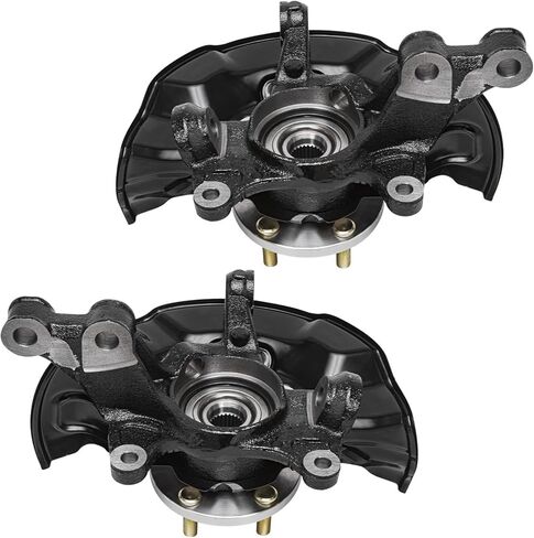 Detroit Axle - Front 2pc Steering Knuckles for Toyota 14-18 Corolla, 14 Matrix, 2 Steering Knuckles & Wheel Hub Bearing Assembly 2014 Replacement in Saudi Arabia