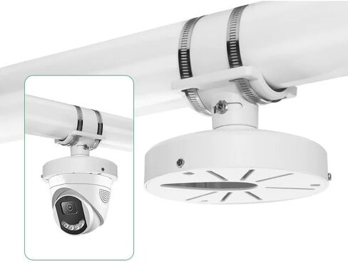 حامل عمود كاميرا CCTV للكاميرا القبة، محول صندوق وصلات تثبيت الكاميرا على شكل قبة عالمي متوافق مع كاميرا Duahua IP Arlo لوحة شمسية صندوق كهربائي للكاميرا الخارجية/الداخلية in Kuwait