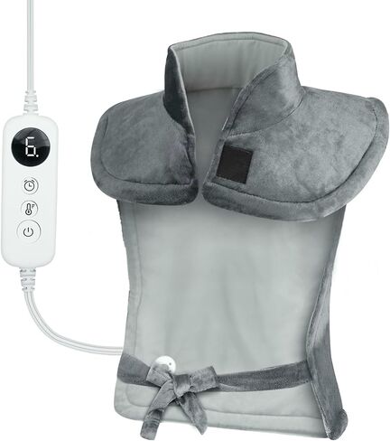 Large Heating Pad for Neck Pain Relief Electric Heating pad for Back Cramps, 6 Heat Settings Timers Auto Off Birthday Present for Women ETl Certified Large in Saudi Arabia
