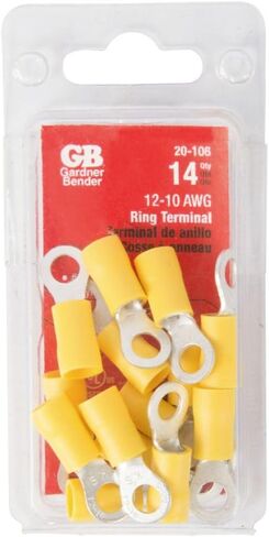 جاردنر بندر 20-106 RINGTRM12-10AWG8-10 14PK 8-10 طرف حلقي، أصفر in Saudi Arabia