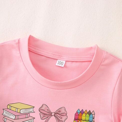 Ritatte اليوم الأول من قميص المدرسة للفتيات روضة الأطفال الأولى في الصف الثاني إلى مدرسة T-Shirt Kid لطيف في مرحلة ما قبل المدرسة المحملات في مدرسة ما قبل المدرسة in Saudi Arabia