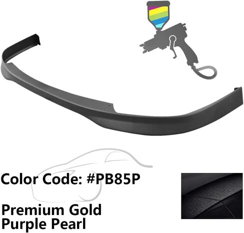 IKON MOTORSPORTS, Front Bumper Lip Compatible with 1994-1997 Acura Integra, JDM T-R Style Spoiler Splitter Valance Fascia Cover Guard Protection Unpainted Black in Kuwait