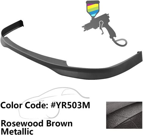 IKON MOTORSPORTS, Front Bumper Lip Compatible with 1994-1997 Acura Integra, JDM T-R Style Spoiler Splitter Valance Fascia Cover Guard Protection Unpainted Black in Kuwait