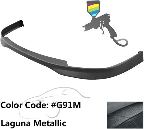 IKON MOTORSPORTS, Front Bumper Lip Compatible with 1994-1997 Acura Integra, JDM T-R Style Spoiler Splitter Valance Fascia Cover Guard Protection Unpainted Black in Kuwait